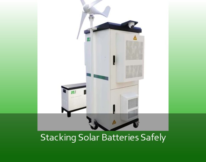 Stacking Solar Batteries Safely